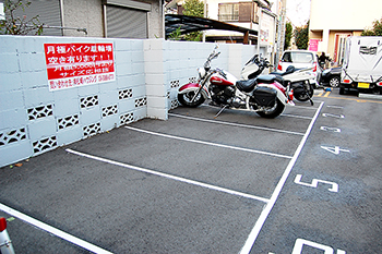 �o�C�N�p�[�L���O �����v��No.4���ԏ�